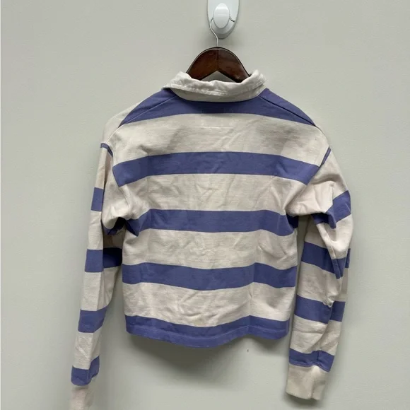 Vintage Rugby Abercrombie&Fitch Striped Polo Shirt - Picture 6 of 6